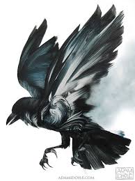 Adam S Doyle Paintings Ego Alterego Raven Art Raven Tattoo Crow Art