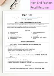 Mar 23, 2018 · fashion sales associate cover letter. High End Fashion Retail Resume Detailed Walkthrough
