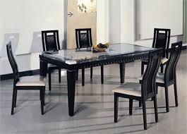 Perugia Marble Top Espresso Dining Table With Chairs Contemporary Dining Room Sets Marble Top Dining Table Dining Table Top