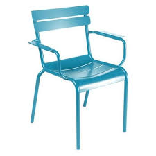 Luxembourg Stacking Armchair Set Of 4 Fermob Metal Bistro Chairs Outdoor Dining Chairs