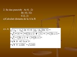Pentru calcularea distantei de la un punct la o dreapta construim perpendiculara din acel punct pe acea drepta si cautam un triunghi eventual dreptunghic in care aceasta distanta sa fie o latura sau linie importanta. Proiect Titlu Aplicatii Ale Determinanatilor In Geometrie Ppt Katebasma