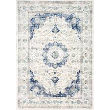 Nuloom Verona Vintage Persian Blue 4 Ft X 6 Ft Area Rug Rzbd07a 406 The Home Depot Verona Blue 4 Ft X 6 Ft Area Rug Area In 2020 Blue Area Rugs Traditional Rugs Area Rugs