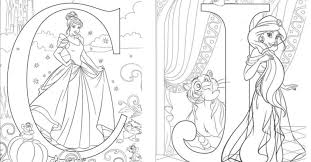 Princess coloring pages for kids, toddlers, kindergarten to color and print. You Can Get Free Printable Disney Alphabet Letters For Your Kids To Color