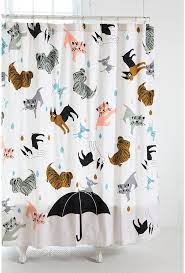 Raining Cats And Dogs Shower Curtain Dog Shower Urban Outfitters Curtains Raining Cats And Dogs