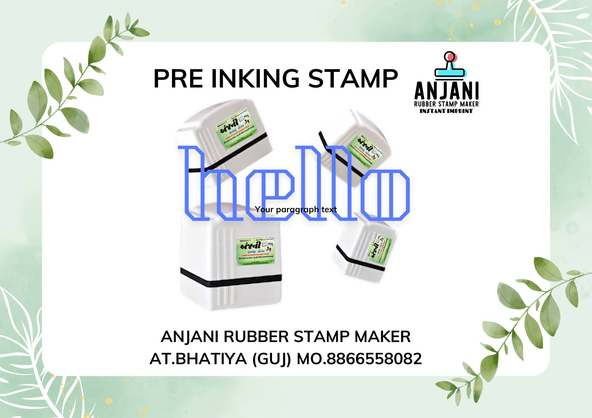 PRE INKING STAMP product image