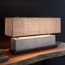 Norris Concrete Table Lamp Reviews Crate And Barrel Concrete Table Lamp Concrete Table Concrete Light