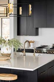 We did not find results for: White Quartz Kitchen Island With Gold Hardware Modern Black Kitchen Modern Kitchen Design Interior Design Kitchen