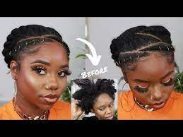 Everyday Hairstyle For Awkward Length 4b C Natural Hair Eye Makeup Tutorial Che Natural Hair Styles For Black Women Short Natural Hair Styles Hair Styles