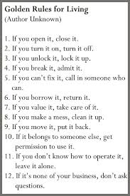 12 Golden Rules For Living Words Inspirational Quotes Life Quotes
