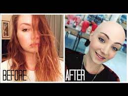 Get Bald With Me Bald Cap Long Hair Styles Shaved Head Women