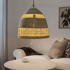 À combiner à une monture et à accrocher au. Torared Abat Jour Suspension Jonc De Mer 22 55 Cm Ikea Pendant Lamp Shade Pendant Lamp Lamp