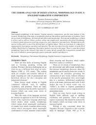 Presently get all the admittance to your record in a single tick saat ini anda berada di situs sistem informasi akademik mahasiswa (student.bsi.ac.id). Pdf The Error Analysis Of Derivational Morphology In Efl S English Narrative Composition