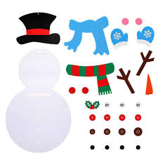 This snowman ornament craft is our contribution to 10 days of a kid made christmas inspired by books held by melissa from mama miss. 31 Pcs Detachable Wall Hanging Ornaments Decor Christmas Decorations Kids Xmas Gifts New Year Funkeen Pet House 1 Pc Diy Xmas 20 X 39 Games Felt Snowman Set Craft Kits Toys Games Rayvoltbike Com