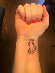 Cat Tattoo In 2020 Cat Tattoo Tattoos Wrist Tattoos
