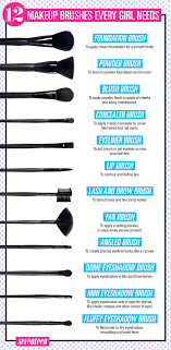 12 Makeup Brushes Every Girl Needs Essential Makeup Brushes Skin Makeup Makeup Brushes Guide