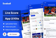 Soaball - Live Score & Streaming Football Apps UI Kits — Figma ...