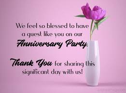 Thank You Messages For Anniversary Wishes Gifts Wishesmsg