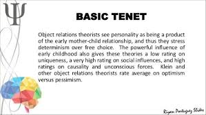 Object Relations Theory Object Relations Theory Relatable Social Influence