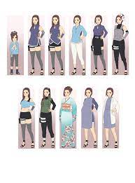 Higuchi Shinju Naruto Oc Outfit Timeline By Fleuriir Naruto Oc Naruto Clothing Kunoichi Naruto