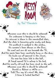 Shel Silverstein Pants Messy Room By Shel Silverstein Silverstein Poems Shel Silverstein Poems Funny Poems