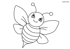 100% free insect coloring pages. Simple Bee Coloring Page Bee Coloring Pages Animal Coloring Pages Farm Animal Coloring Pages