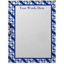 Blue White Modern Circles Lines Pattern Dry Erase Board Zazzle Com Dry Erase Board Line Patterns Foam Adhesive