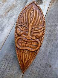 Hawaiian Tiki Mask Etsy Tiki Mask Carving Wood Carving Designs