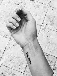 Name tattoos on wrist baby name tattoos tattoos with kids names wrist tattoos for women kid names tattoos. 1001 Ideas For A Simple But Meaningful Roman Numeral Tattoo