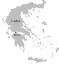 Map of Greece showing the location of Patras. | Download ...