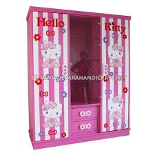 Jual lemari pakaian anak minimalis kayu model terbaru 2021 & harga promo ☑️garansi 14 hari ☑️ harga murah ⚡ free ongkir + jaminan pengiriman. Jual Lemari Pakaian Anak Hello Kitty Minimalis Asli Jepara
