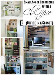 Get Organized In A Small Space With A Cloffice Office Closet The Happy Housie Creating a cloffice (closet office) is a dream i've had for awhile. space with a cloffice office closet