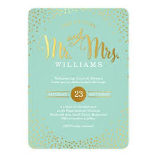 Modern Stylish Wedding Mini Gold Confetti Mint Invitation Zazzle Com Au Mint Invitation Minted Wedding Invitations Gold Wedding Invitations
