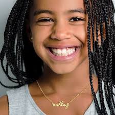 Sterling Silver Kid's, Girls Name Necklace for Kids 14" + 2" Also in Gold  and Rose Gold Over Sterling