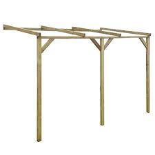 Tidyard Pergola De Jardin Murale En Bois Pour Cool Ou Relax 2 X 3 X 2 2 M Amazon Fr Cuisine Maison Pergola Moestuin Grenen
