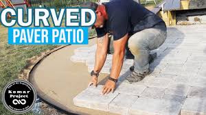 The square patio stone is an easy landscape addition to a patio or pathway. How To Prep And Build A Paver Patio With Curves And Border Diy Project Youtube