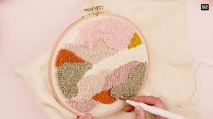 Www.myraandjean.com/collections/kits my new have effortless and continuous threading with this embroidery stitching punch needles! Diy Punch Needle Step By Step Youtube