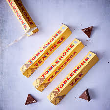 personalised toblerone bar from
