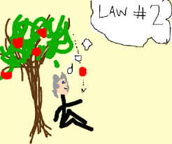 A force table that had three weight hangers, numerous masses and pulleys attached to it, which were used to reach static equilibrium. Force Equals Mass Times Acceleration Drawception