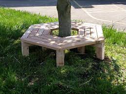If you want to create a super charming relaxation corner, you could build a nice warp around tree bench. Wrap Around Tree Bench Cedar The Adventurous Child