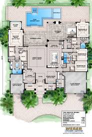 This contemporary house has panoramic windows and faced with stone. 1 Story House Plans One Story Modern Luxury Home Floor Plans