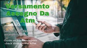 Come Versare Un Assegno Al Bancomat Atm Check Deposit Banca Intesa San Paolo Unicredit Youtube