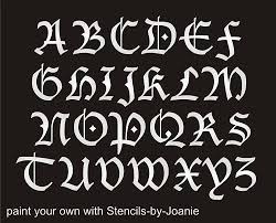 Stencil Blackletter Gothic Font Alphabet 2 Capital Letter Set Country Prim Sign Fonts Alphabet Fonts Handwriting Alphabet Lettering