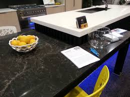 Caesarstone Vanilla Noir Table And Laminex Solid Surface Stratus Benchtop My Dream Kitchen Designed And Manufac Dream Kitchens Design Dream Kitchen Caesarstone