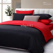 Modern Design Solid Color Blue Gray Queen King Size Bedding Set Home Textile Doona Duvet Cover Bed Linen Sheet Pillowcases Cotton From Whq1981 79 15 Dhgate Queen Bedding Sets Red Bedding Sets Red Bedding