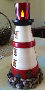 Pin Von Amy Price Auf Crafts To Make Basteln Mit Tontopfen Leuchtturm Basteln Bemalte Topfe