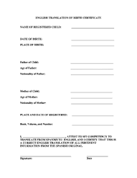 5 tue izek.k & i k birth certificate ? Birth Certificate Translation Template Fill Online Printable Fillable Blank Pdffiller