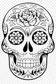 Quelques exemples de cranes mexicains. Skull Silhouette Clip Art Tete De Mort Mexicaine Free Transparent Png Clipart Images Download