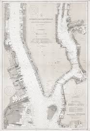 hudson and east river new york nautical chart 1919