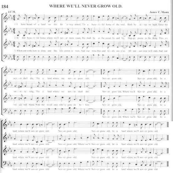 184 Where We'll Never Grow Old - Christian Harmony