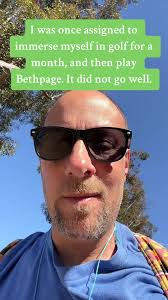 I was once assigned to immerse myself in golf for a month, and then play  Bethpage. It did not go well. #golf #pga #journalism #newsay #liv  #tigerwoods